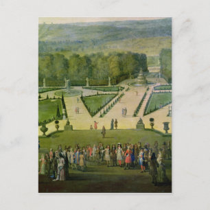 Promenade van Louis XIV door de Parterre du Nord Briefkaart