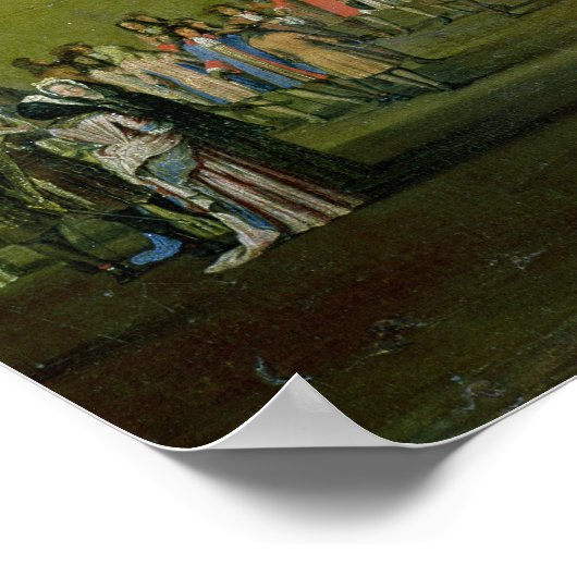 Promenade van Louis XIV door de Parterre du Nord Poster (Hoek)