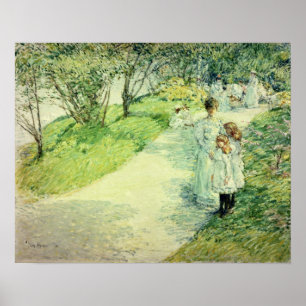 Promenaders in de tuin, 1898 poster