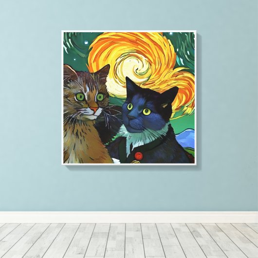 Promesas y sueños canvas afdruk (Insitu (Houten vloer))