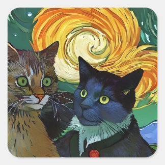 Promesas y sueños vierkante sticker