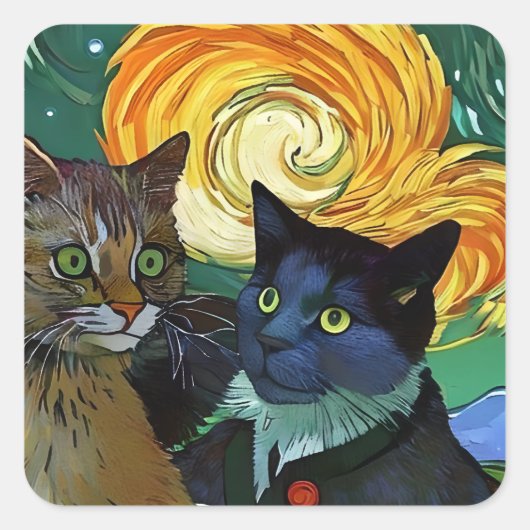 Promesas y sueños vierkante sticker (Voorkant)