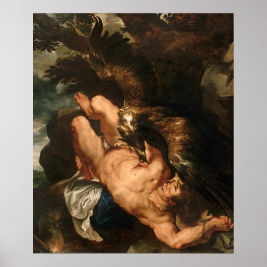 Prometheus Bound by Peter Paul Rubens - Poster (Voorkant)