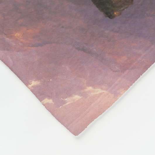 Prometheus Bound (door Thomas Cole) Fleece Deken (Hoek)