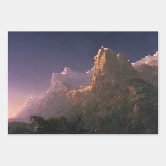 Prometheus Bound (door Thomas Cole) Inpakpapier Vel (Voorkant 2)