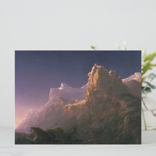 Prometheus Bound (door Thomas Cole) Kaart (Staand voorkant)