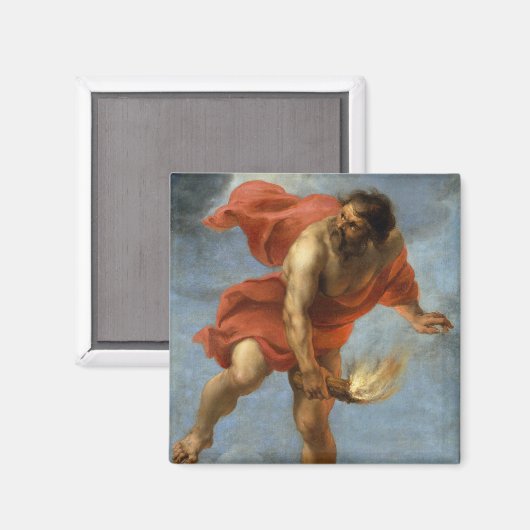 Prometheus die vuur vervoert magneet (Voorkant / Achterkant)