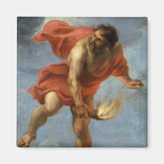 Prometheus die vuur vervoert magneet (Voorkant)