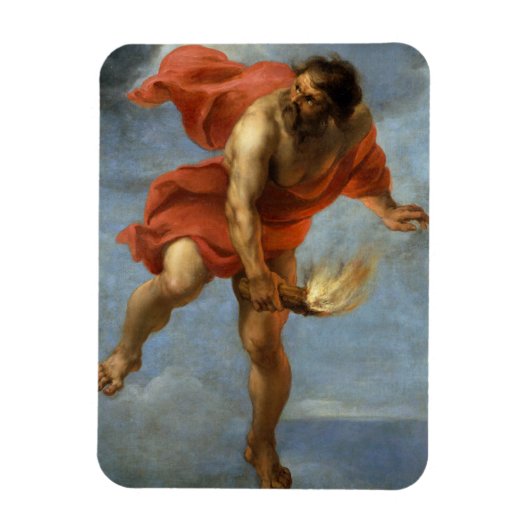 Prometheus die vuur vervoert magneet (Verticaal)