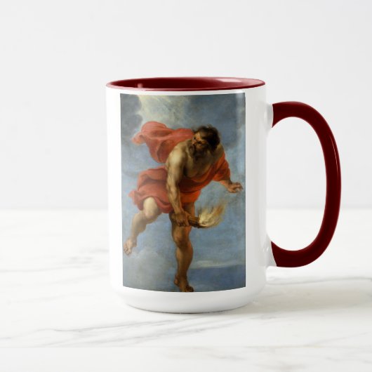 Prometheus die vuur vervoert mok (Rechts)