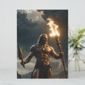 Prometheus Griekse mythologie Vuurgoden Kaart (Staand voorkant)