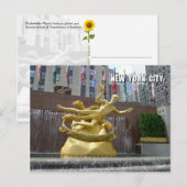 Prometheus Statue & Fountain - NYC-briefkaart Briefkaart (Voorkant / Achterkant)