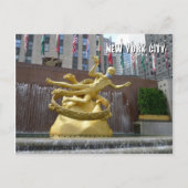 Prometheus Statue & Fountain - NYC-briefkaart Briefkaart (Voorkant)