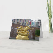 Prometheus Statue & Fountain - NYC-kaart Kaart (Voorkant)