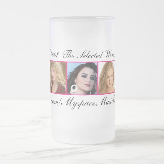 PROMO 5 BRILLIANTE VROUWEN VAN MYSPACE CALENDAR MATGLAS BIERPUL (Center)