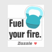 Promo Athlete Coach Kettlebell Fuel Your Fire Sticker (Vel)