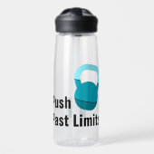 Promo Athlete Coach Kettlebell Push Past Limits Waterfles (Voorkant)