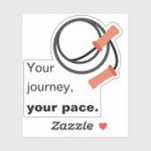 Promo Beginner Fitness - Uw reis, uw tempo Sticker (Vel)