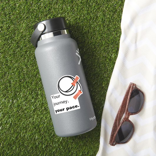 Promo Beginner Fitness - Uw reis, uw tempo Sticker (HydroFlask Insitu)