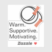 Promo Beginner Fitness, Warm Supportive Motivating Sticker (Vel)