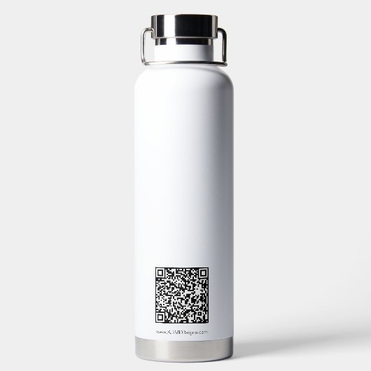 Promo Beginner Fitness, Warm Supportive Motivating Waterfles (Achterkant)