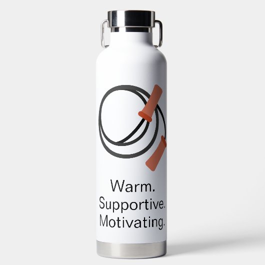 Promo Beginner Fitness, Warm Supportive Motivating Waterfles (Voorkant)