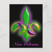 Promo Briefkaart Ggloing Fleur-de-lis New Orleans  (Voorkant)