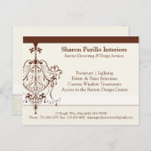 PROMO BRIEFKAART:: kroonluchter 1L Briefkaart (Voorkant / Achterkant)