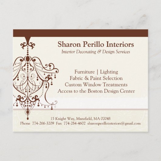 PROMO BRIEFKAART:: kroonluchter 1L Briefkaart (Voorkant)