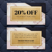 Promo Code Colour Block Coupon Discount Kaarten Visitekaartje