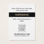 Promo-code Gold Chevron Patroondiskettingen Visitekaartje (Achterkant)