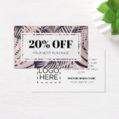 Promo Code Logo Tropische Discount Cards Visitekaartje (Bureau)