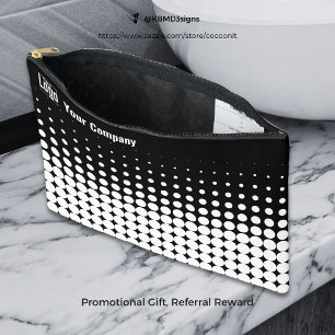 Promo Company Logo Halftone Zwart & Wit Etui