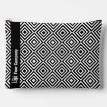 Promo Company Logo Naam Zwart & Wit Patroon