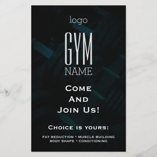 Promo Fitness club Flyer (Voorkant)
