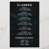 Promo Fitness club Flyer (Achterkant)