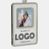 Promo Foto Modern Logo Verzilverd Omlijst Ornament (Rechts)