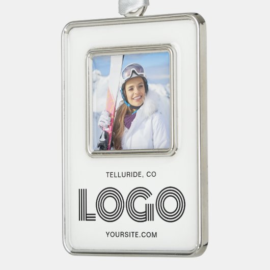 Promo Foto Modern Logo Verzilverd Omlijst Ornament (Links)