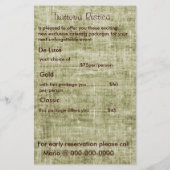 Promo-kaart voor restaurantdiensten flyer (Achterkant)