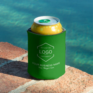 Promo Marketing Zakelijk Logo QR Code Groen Blikjeskoeler