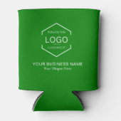 Promo Marketing Zakelijk Logo QR Code Groen Blikjeskoeler (Voorkant)