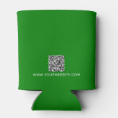 Promo Marketing Zakelijk Logo QR Code Groen Blikjeskoeler (Achterkant)