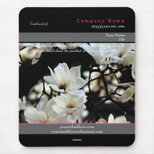 Promo Mousepad Magnolia Theme - HAMbyWG Muismat (Voorkant)