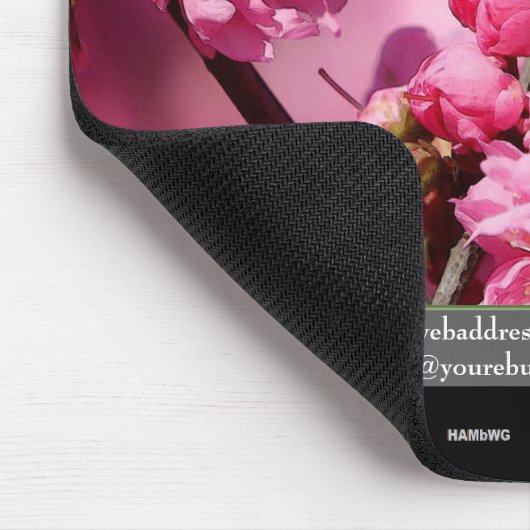 Promo Mousepad Pink Cherry Tree Theme - HAMbyWG Muismat (Hoek)