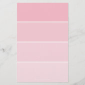 PROMO PRICE SERVICES LIJST moderne roze verfchip Flyer (Achterkant)