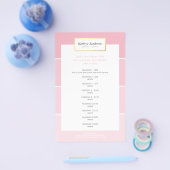 PROMO PRICE SERVICES LIJST moderne roze verfchip Flyer (Enkel)