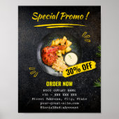 Promo Specials Restaurant Eten Poster (Voorkant)
