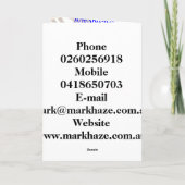 promo van de tekennevel kaart (Achterkant)