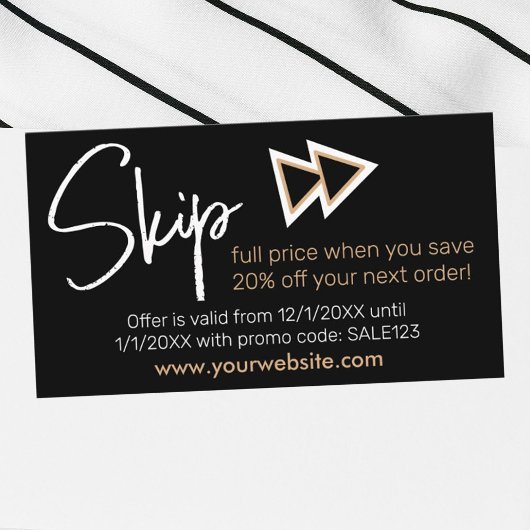 Promo-Visitekaartje Informatiekaartje