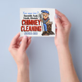  promo voor schoorsteenreiniging van schoorsteenve flyer (Hand)